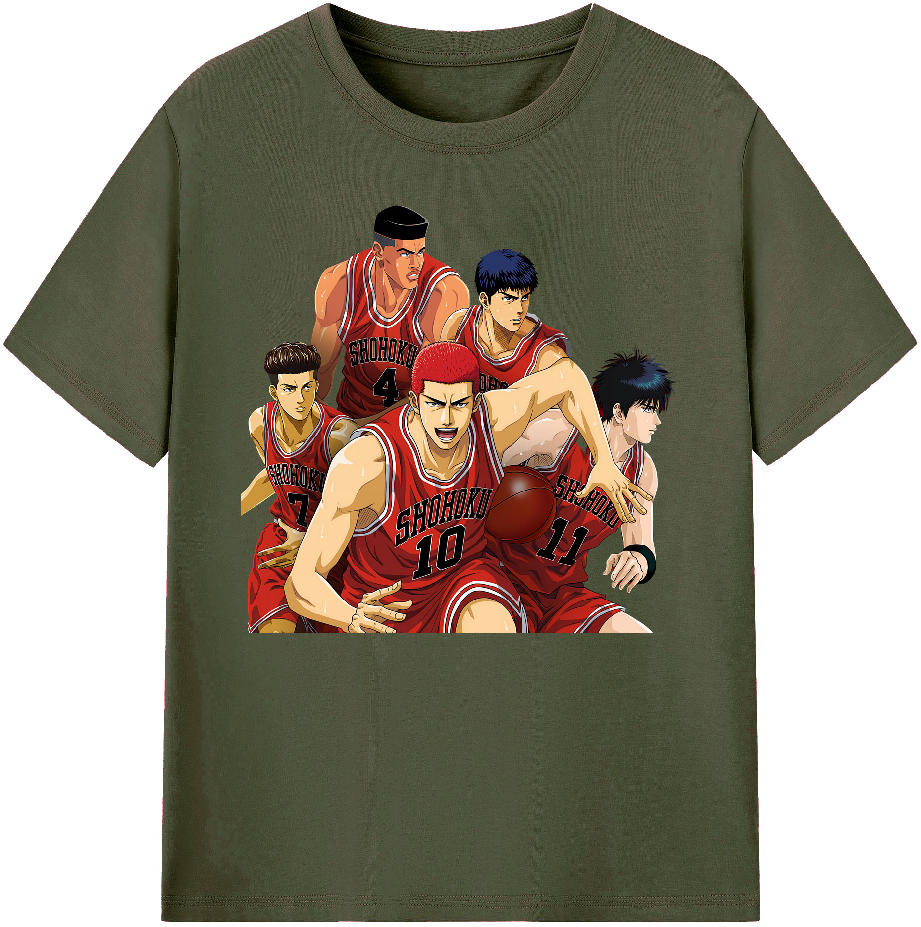 （画像用） SLAM DUNK／スラムダンク 綿100％ メンズ半袖Tシャツ｜肌触りやわらか＆通気性